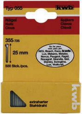 KWB Пирони за такер 19mm 750бр.Typ 055/355-719