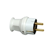 KOPP Щепсел за кабел 3x1.5кв.mm IP44 -бял/1797.0400.6