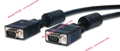 VGA кабел ( мъжки - мъжки )  кабел 5м