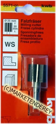 KWB 5571-00 Фреза ws ф25,0x20мм