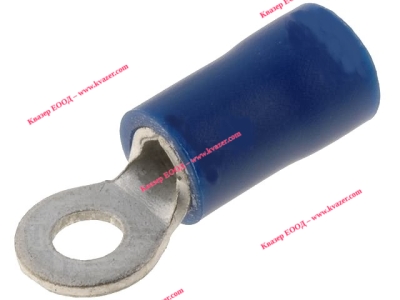 ST-080/B Кабелна обувка за кримпване изолирана M3, ф:3,2mm, 1,5÷2,5mm2, изолирана, синя