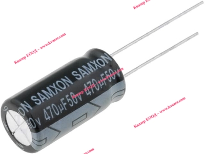 470uF/50V 10x20mm 105°C Кондензатор електролитен KM470/50 SAMXON
