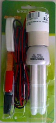 Енергоспестяваща луминисцентна лампа DC12V, 20W ,E27