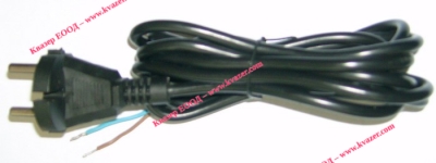 КАБЕЛ ЗАХРАНВАЩ ЗА МОНТАЖ 2Х0.75кв.mm 2м. с щепсел CEE7/17