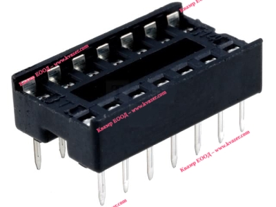 ICVT 14P цокъл за ИС DIL 14pin 7.62mm RM2.54mm