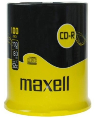 ДИСК Maxell CD-R 700MB - 80min max 52x  100бр.