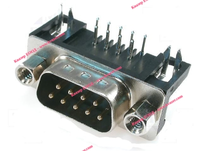 КУПЛУНГ D-SUB 9 PIN МЪЖКИ за PCB под ъгъл 90гр. (платков монтаж) DB9BMR