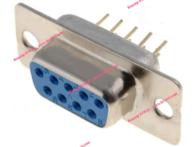КУПЛУНГ D-SUB 9 PIN ЖЕНСКИ за PCB (платков монтаж) DB9BF
