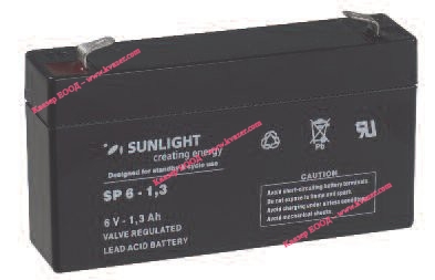 АКУМУЛАТОР SUNLIGHT SP- 6-1.3 6V/1.3AH