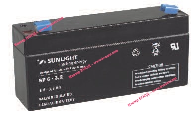 АКУМУЛАТОР SUNLIGHT SP- 6-3.2 6V/3.2AH