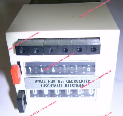 Брояч на импулси ZLVt-593 - 0-999999 с нулиране 220VAC, 10 импулса в секунда