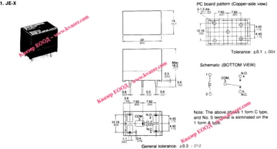 РЕЛЕ MATSUSHITA JE1X-DC12V-H 5A