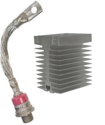 Диод ДЧ261-250-11-1 – 1100V/250 A с радиатор О161-80