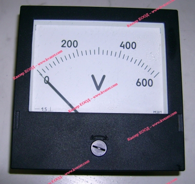 Щитови, панелни аналогови волтметри М381 0-600VDC