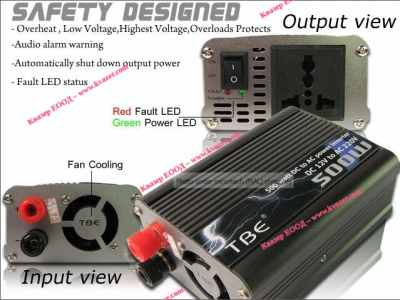ИНВЕРТОР DC/AC TBE 12V-220V 500W