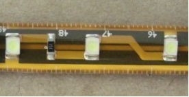 ML-F1214V60-TOP топло бяла светодиодна  лента, 120LED/m водоустойчива