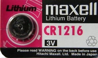 Бутонна батерия литиева CR1216 3V MAXELL
