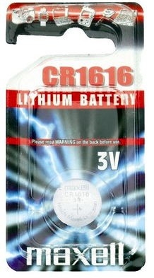Бутонна батерия литиева CR1616 3V MAXELL