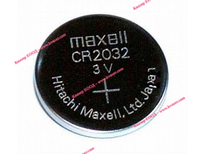 Бутонна батерия литиева CR2032 3V MAXELL