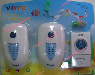 ЗВЪНЕЦ ДВОЕН 220 V БЕЗЖИЧЕН VOYE V003A2