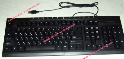 PC КЛАВИАТУРА No123 ЧЕРНА USB