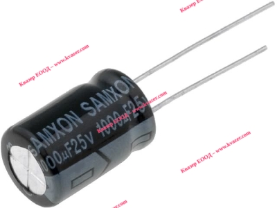 1000uF/25V 10x16mm 105°C KM1000/25 SAMXON