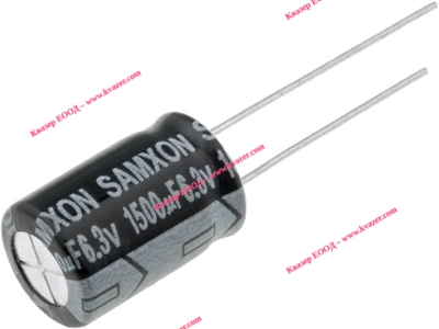 1500uF/6.3V 10x16mm 105°C KM1500/6.3 SAMXON