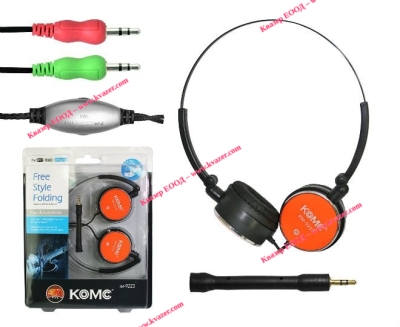 Динамични стерео-слушалки с микрофон KM-9223
