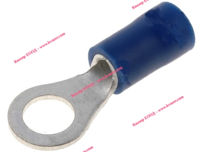ST-082/B Кабелна обувка за кримпване, M5, ф5,3mm, 1,5-2,5mm2, изолирана, синя
