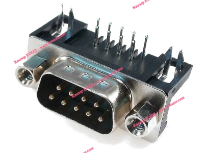 DHP8-09M съединител D-Sub гнездо,мъжки, ъглови,  стандарт 7,2 mm PIN9