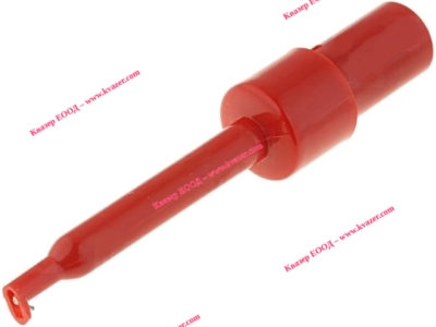 R8-H16E-R Измервателна щипка, кука, 3A 60V DC, червен, Изолация ABS