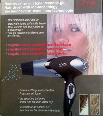 Сешоар Home Electric 1800W с йонизатор и дифузер