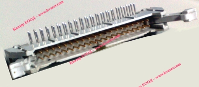 Съединител DIN41612,тип В, мъжки, ъглови, 40PIN, позлатен, с уши