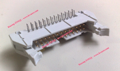 IDC Съединител DIN41612,тип В, мъжки, ъглови, 26PIN, 2.54mm, със заключващ лост