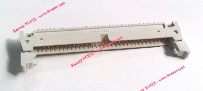 IDC Съединител DIN41612,тип В, мъжки, прав, 64PIN, 2.54mm, със заключващ лост