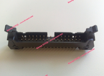 IDC Съединител DIN41612,тип В, мъжки, прав, 34PIN, 2.54mm, със заключващ лост