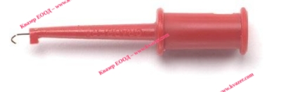 ITT Pomona 4233-2 Измервателна щипка, кука, 3A, 150V DC, червена