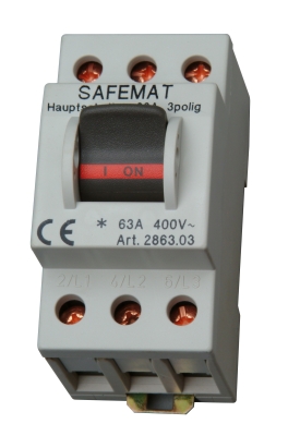 KOPP Главен прекъсвач трифазен 400 V ~ 3х63 A