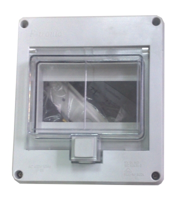 F-tronic ТАП-6 В.М.-табло за 6 автоматични прекъсвача (1x6), прозрачна врата, външен монтаж IP55