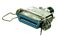 КУПЛУНГ CENTRONICS 24PIN-ЖЕНСКИ, С МЕТАЛЕН КОРПУС