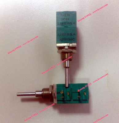 Потенциометър 2.2K DCS 6, двоен за осцилоскоп Tektronix
