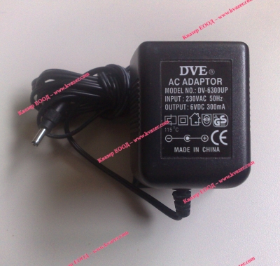 ЗАХРАНВАЩ АДАПТЕР 6VDC 300mA