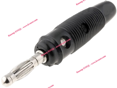 Банан щекер мъжки, BC-025/B черен, 4 mm, 10A, 60VDC