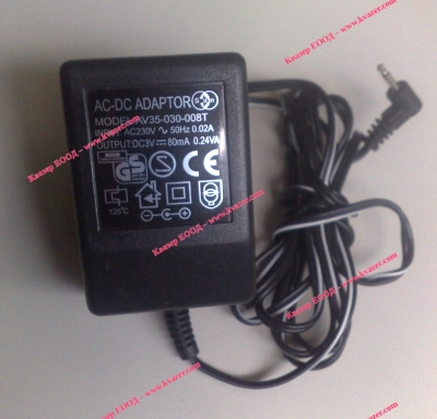 ЗАХРАНВАЩ АДАПТЕР 3VDC 80mA с мъжки захранващ жак 3,5мм