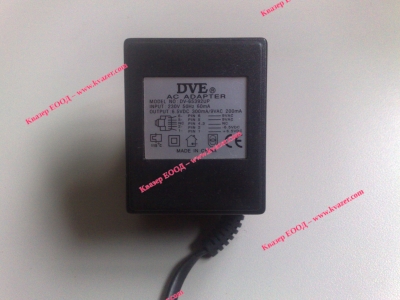 ЗАХРАНВАЩ АДАПТЕР 6.5VDC/300mA 9VAC/200mA