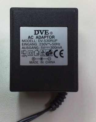 ЗАХРАНВАЩ АДАПТЕР 5VDC 300mA