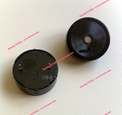 Пиезо зумер muRata PKB24SP ф24mm с вътрешен генератор 90dB 3.60kHz 12VDC