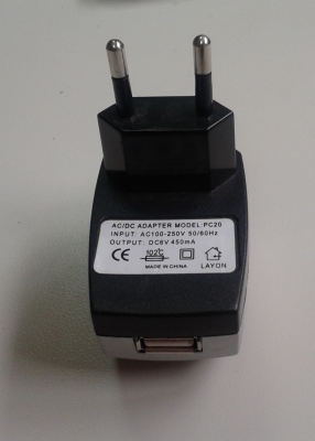 Захранващо устройство 6VDC/450mA, USB гнездо