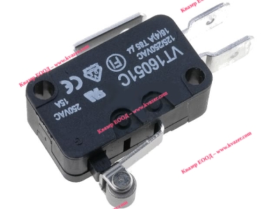 VT16051C - Микропревключвател с лост (с ролка), SPDT, 16A/250VAC, ON-(ON)