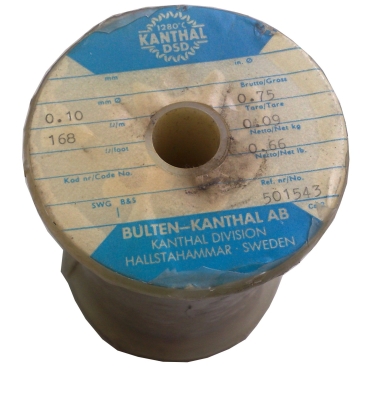 КАНТАЛ ф0.10mm 168ohm/m, 0.66kg net